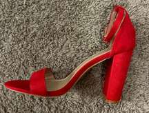 Red Platform Heels