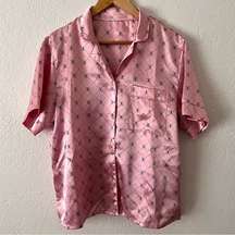 Playboy Baby Pink Button Down Top