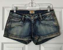 Antik Denim Embellished Distressed Shorts - Size 27