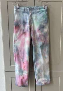 Dickies Womens Tie Dye Custom Pants Size 28x27 Streetwear Reworked Festival Y2K