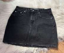 LOVERS + FRIENDS Elijah Black Denim Mini Skirt