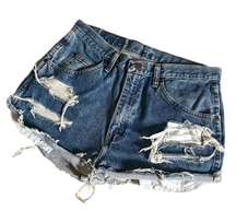 Vintage Distressed Jean Shorts