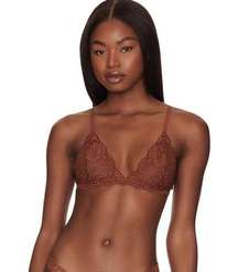 NWT We are HAH Chi Bralittle Bralette Bra Milk Chocolate Brown Size Medium M NEW