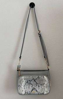 Dune London grey snakeskin purse