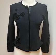 Alfani Petite Black Long Sleeve Jacket/Blazer