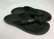 Olukai black flip flops women’s size 7