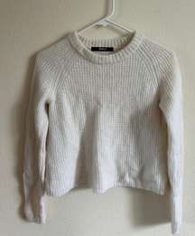 White Knit Sweater/Crewneck