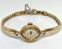 Vintage Hamilton mechanical women’s watch 10k RGP bezel 1/20 10k GF band works