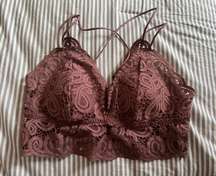 Victoria Secret PINK Women’s Lace Bralette Purple Plum