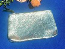 Ipsy December 2019 Shine On Silver Cosmetic Makeup Bag NWOT