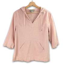 Charlie Paige - Pink Linen Pullover Hoodie - Medium