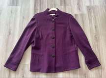 Cold Water Creek 12 Purple Knit Blazer Jacket