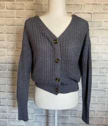 Moon & Madison Grey Blue Sweater / Cardigan