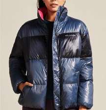 NEW peloton colorblock puffer jacket winter ski coat s