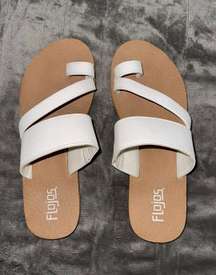 White Flojos Sandals