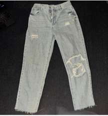 jeans high rise straight