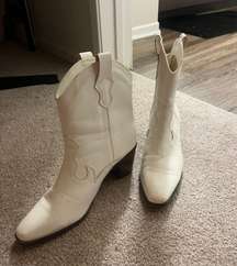 White Cowgirl Booties