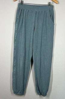 P'tula Mandi Fleece Sweatpants - Spruce Blue/Green - Small