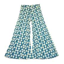 NWT marimekko Samota Rakastaa Ei Rakasta in Blue Daisy Pleated Wide Leg Pants S