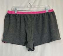 Sleep & Co Grey and Pink Pajama Shorts Women’s Plus Size 1X