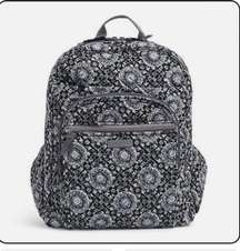 Iconic XL Campus Backpack In Signature Cotton Charcoal Medallion