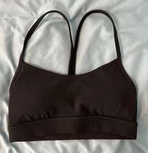 Flow Y Black Sports Bra