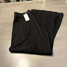 Mello Day Womens  Black Pants Size Medium Wide Leg‎ Lounge Elastic Waist
