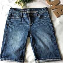 Vera Vera Wang Denim Bermuda Shorts