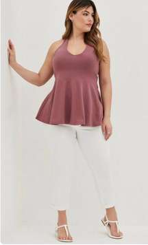 Foxy Peplum Halter Top