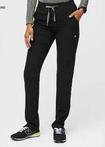 Black Yola Skinny Scrub Pants 2.0