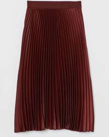 IDEM DITTO BOUTIQUE pleated midi skirt burnt orange