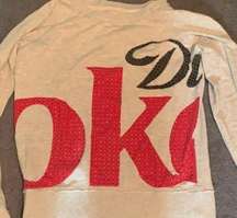 Diet Coke Studded Raw Edge Pull Over Sweatshirt