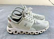 On Cloud Cloud Swift Shoes Womens Size 8.5 Gray White Trail Running Hiking Logo