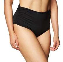 Anne Cole women's XL high waisted black bikini bottom swimsuit, nwt