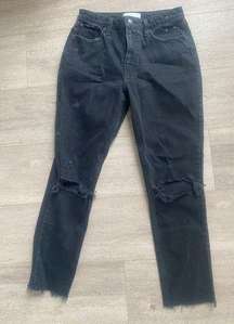 Abercrombie Black The Skinny High Rise Curve Love Size 28/6R