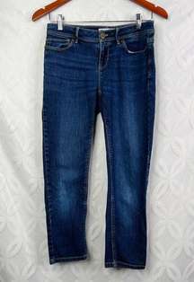 J. Jill Denim Size 4 Slim Ankle Blue Jeans