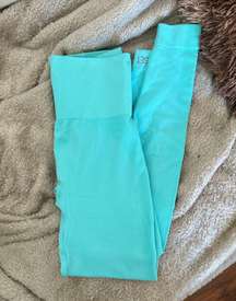 turquoise Sculpt Flex seamless leggings