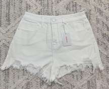 High Waist Distressed Raw Hem Shorts NWT Sz 8/29