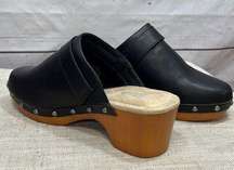 MIA size 6.5 gently used slip on clogs with black top