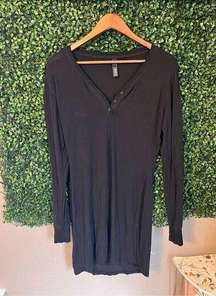 Skims Black Comfy Nightgown Size Large