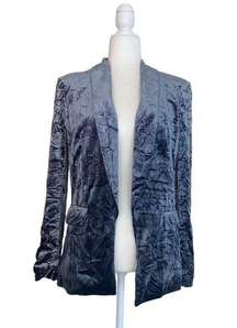 Ro  & De Gray Crushed Velvet Open Front Blazer Womens Size XS Festive