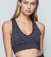 CHEETAH PRINT STRAPPY SPORT BRA SIZE 0/1