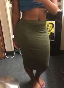 Green Midi Skirt