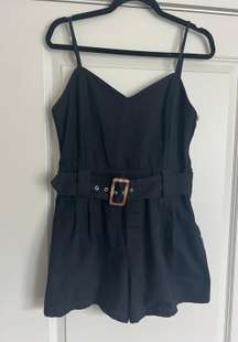 BALCK BELT ROMPER 