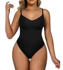 NEW Shaperx Shapewear Tummy Control Open Bust Thigh Slimmer S/M