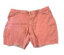 Crazy Horse women's size 18 pink jean shorts