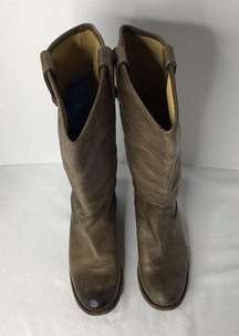 Frye Melissa Button Brown Size 7 B Knee High Tall Riding Boots Women’s