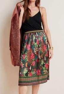 Farm Rio Bosque Pleated Midi Skirt