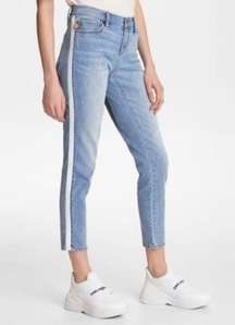 Karl Lagerfeld Skinny Grosgrain Stripe Jean