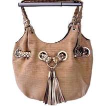 Silver gold satchel shoulder bag in great condition!